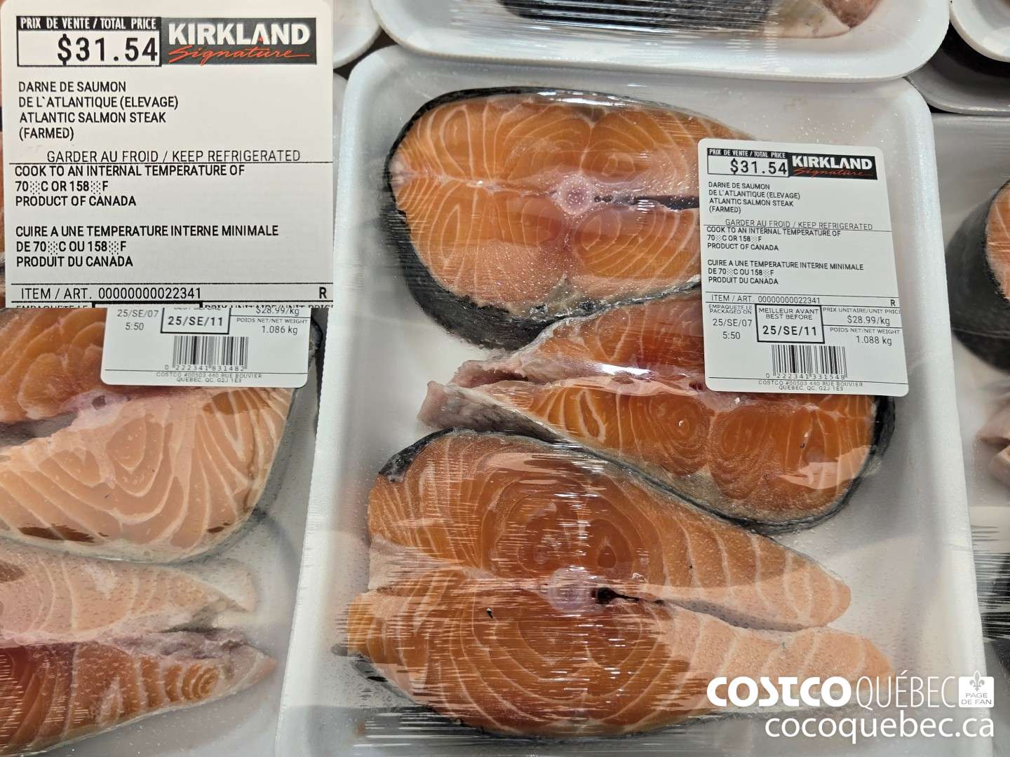 22341 DARNES DE SAUMON DE L'ATLANTIQUE  ($5.00 INSTANT SAVINGS)