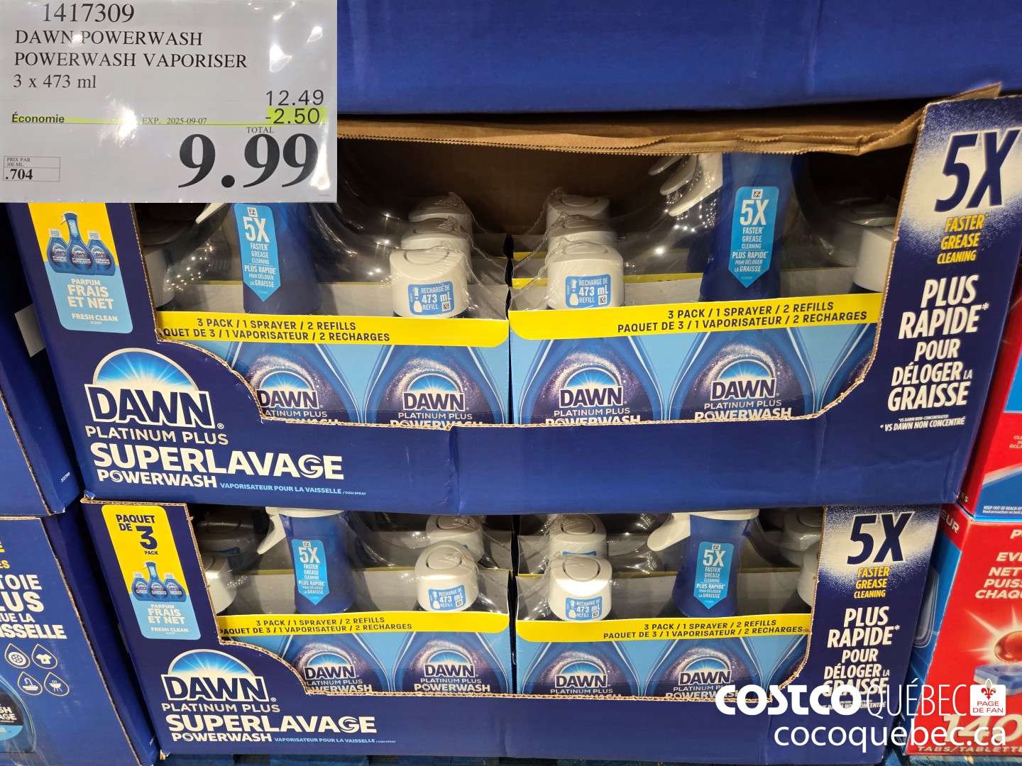 1417309 DAWN POWERWASH POWERWASH VAPORISER 3X473 ($2.50 INSTANT SAVINGS EXPIRES ON 2025-09-07) $9.99