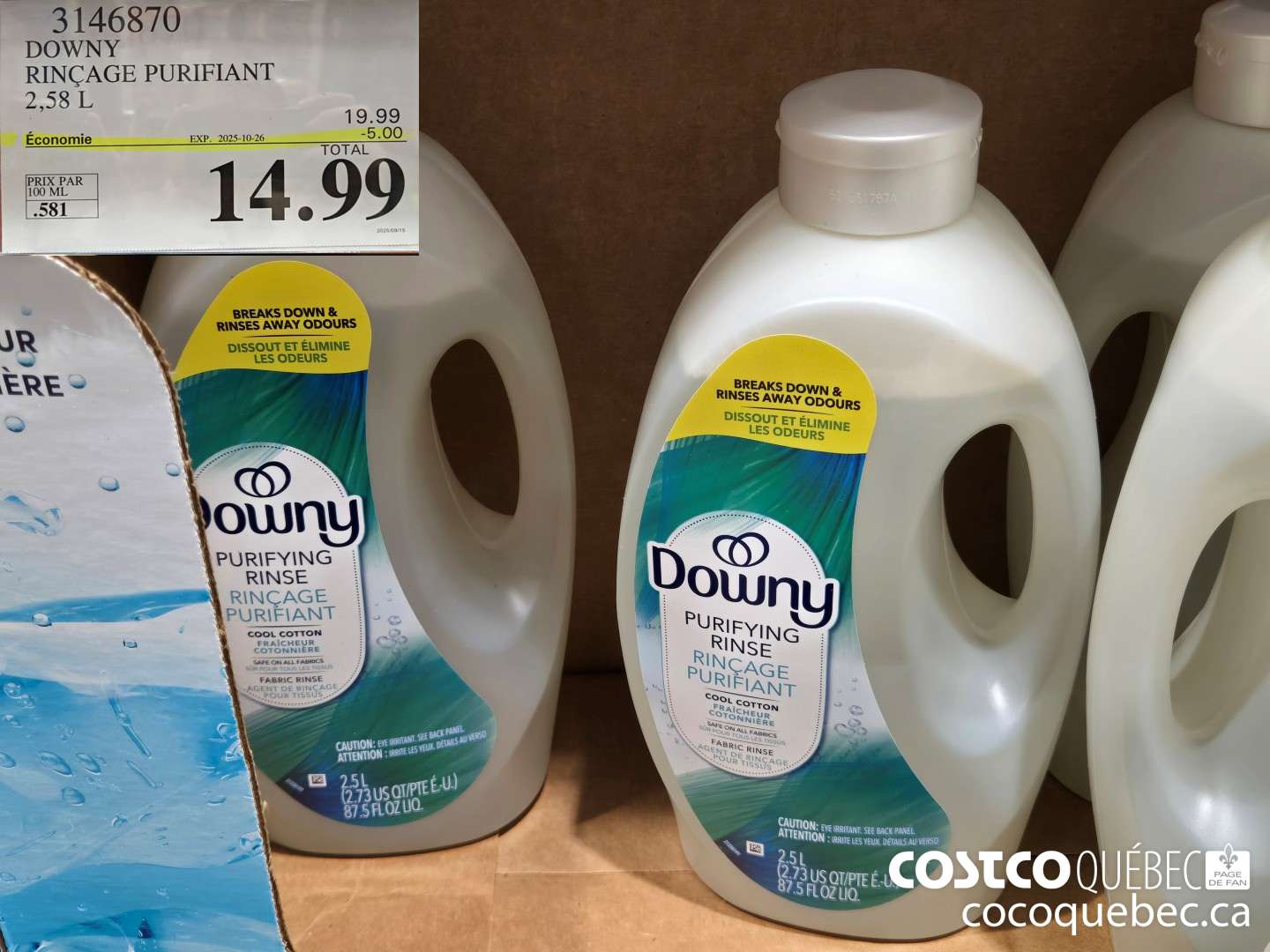 3146870 DOWNY RINCER PURIFIANT  ($5.00 INSTANT SAVINGS EXPIRES ON 2025-10-26) $14.99