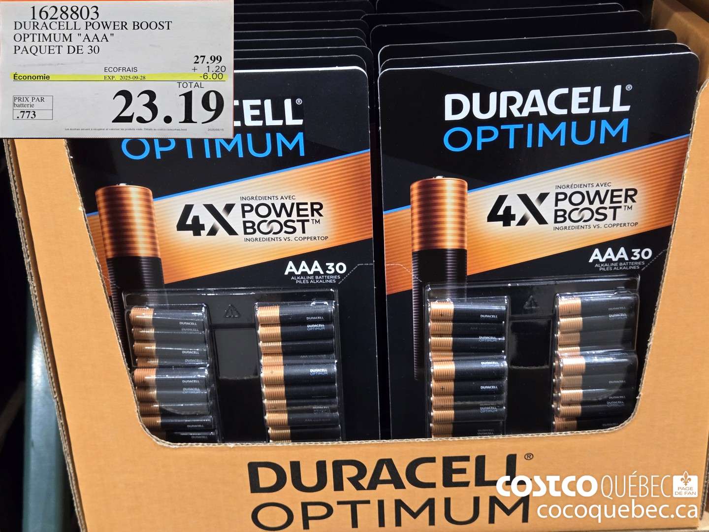 1628803 DURACELL POWER BOOST OPTIMUM 
