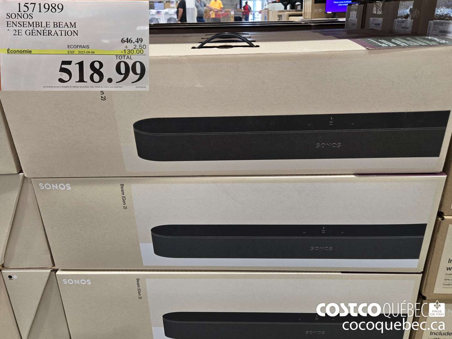 1571989 ENSEMBLE BEAM 2E GENERATION 024-12-02  ($130.00 INSTANT SAVINGS EXPIRES ON 2025-09-06) $518.99