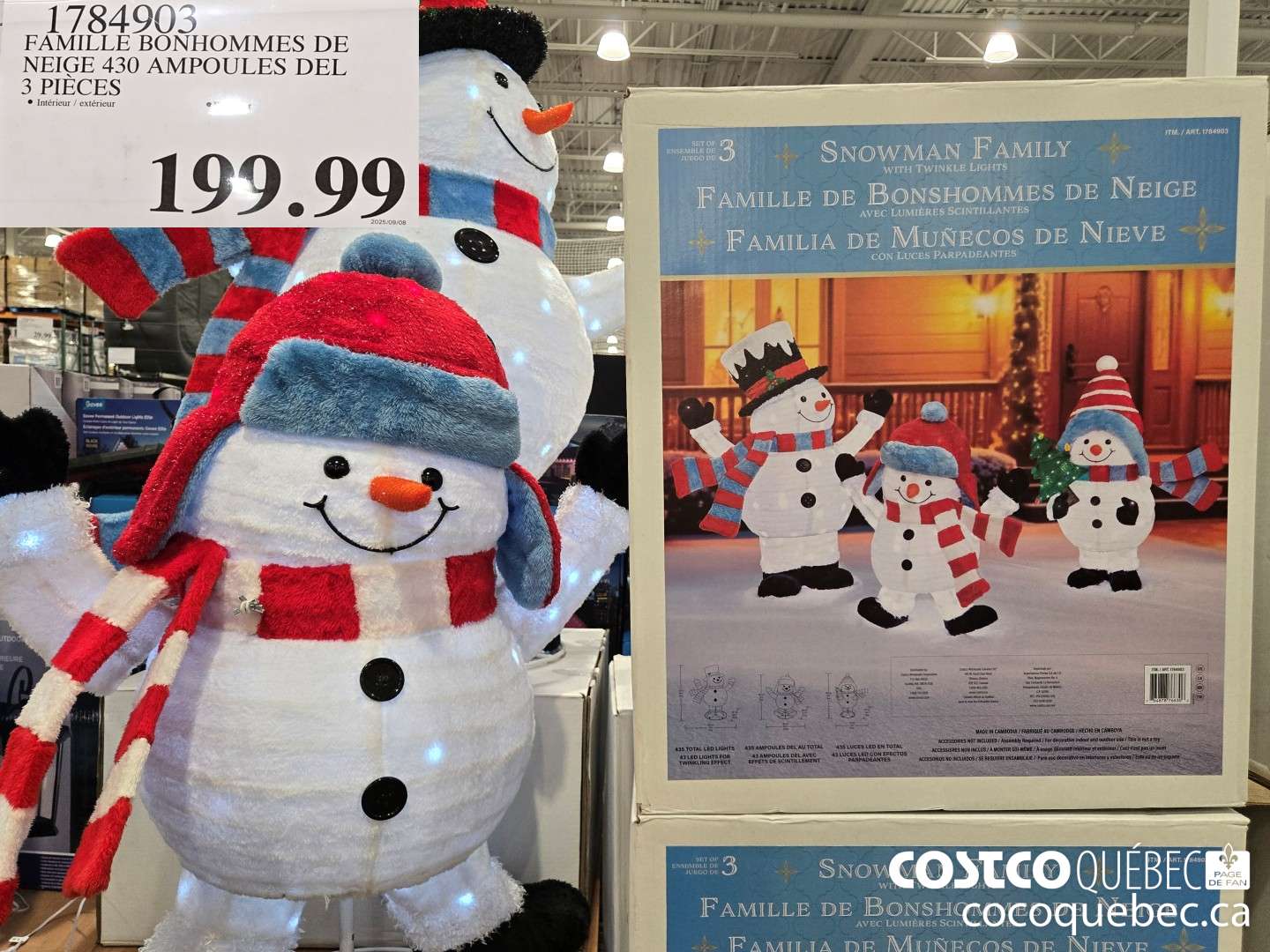 1784903 FAMILLE BONHOMMES DE NEIGE 430 AMPOULES DEL SEEIECES  $199.99