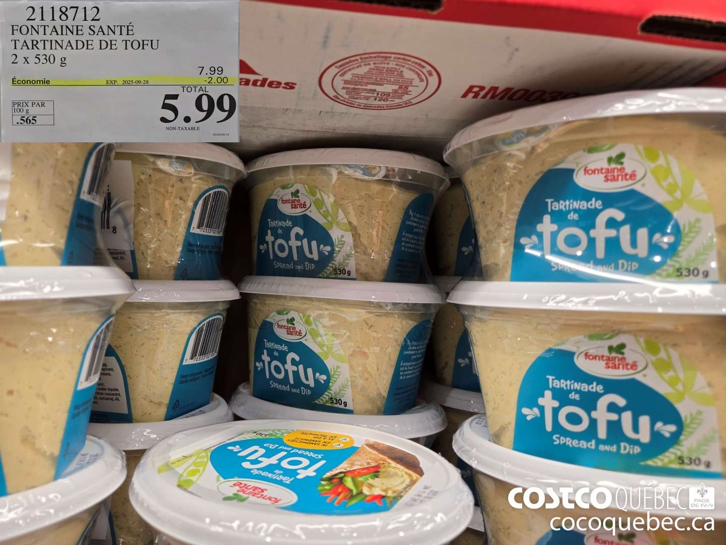 2118712 FONTAINE SANTE TARTINADE DE TOFU  ($2.00 INSTANT SAVINGS EXPIRES ON 2025-09-28) $5.99