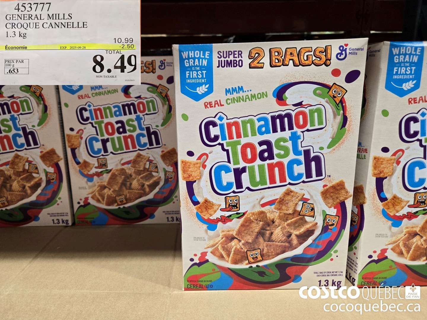 453771 GENERAL MILLS CROQUE CANNELLE  ($2.50 INSTANT SAVINGS EXPIRES ON 2025-09-28) $8.49