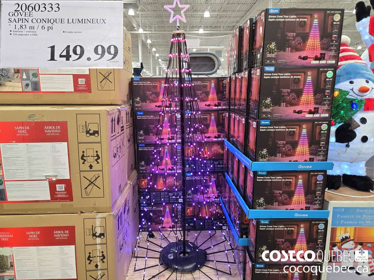 2060333 GOVEE SAPIN CONIQUE LUMINEUX  $149.99