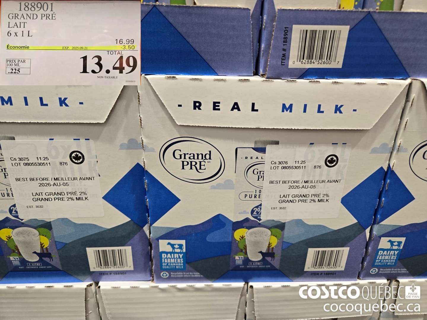 188901 GRAND PRE LAIT  ($3.50 INSTANT SAVINGS EXPIRES ON 2025-09-21) $13.49