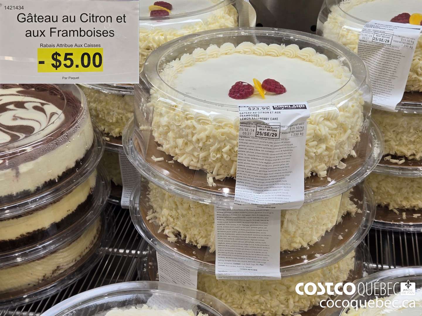 1421434 Gateau au Citron et aux Framboises  ($5.00 INSTANT SAVINGS)