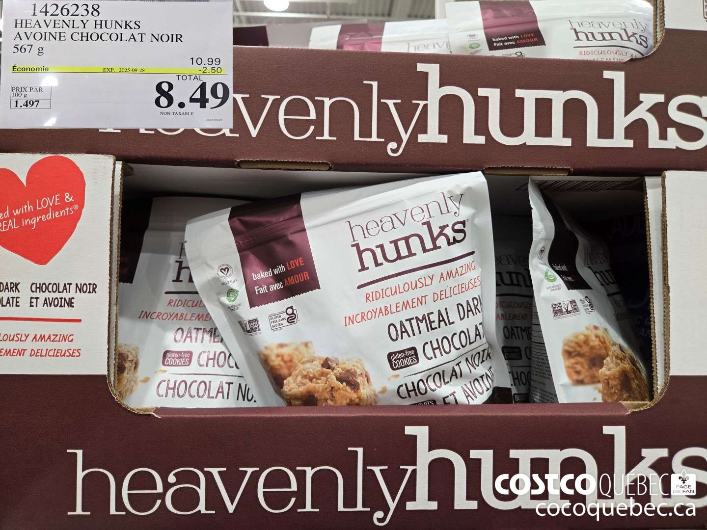 1426238 HEAVENLY HUNKS AVOINE CHOCOLAT NOIR ($2.50 INSTANT SAVINGS EXPIRES ON 2025-09-28) $8.49
