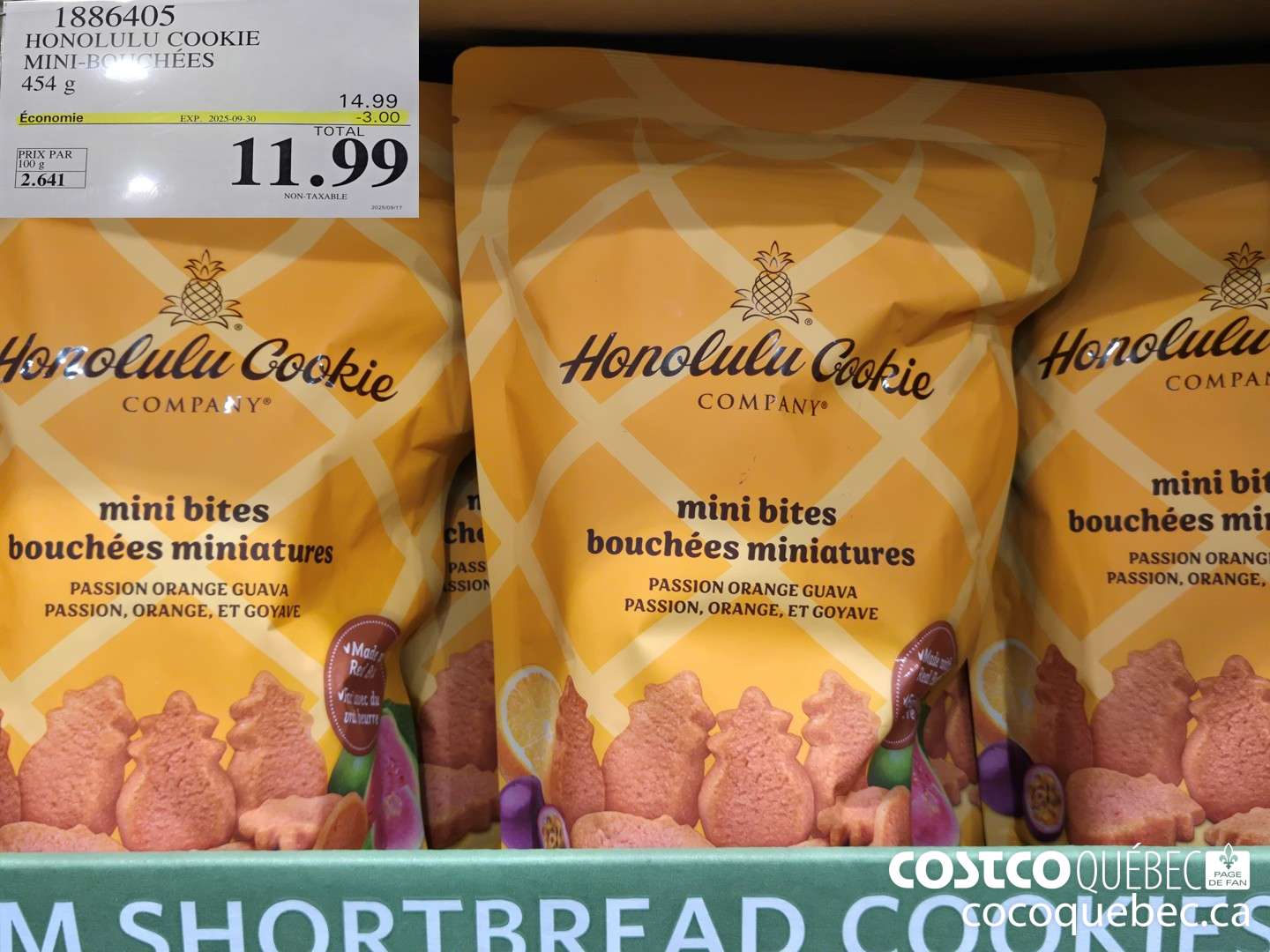 1886405 HONOLULU COOKIE MINI BOUCHEEES  ($3.00 INSTANT SAVINGS EXPIRES ON 2025-09-30) $11.99