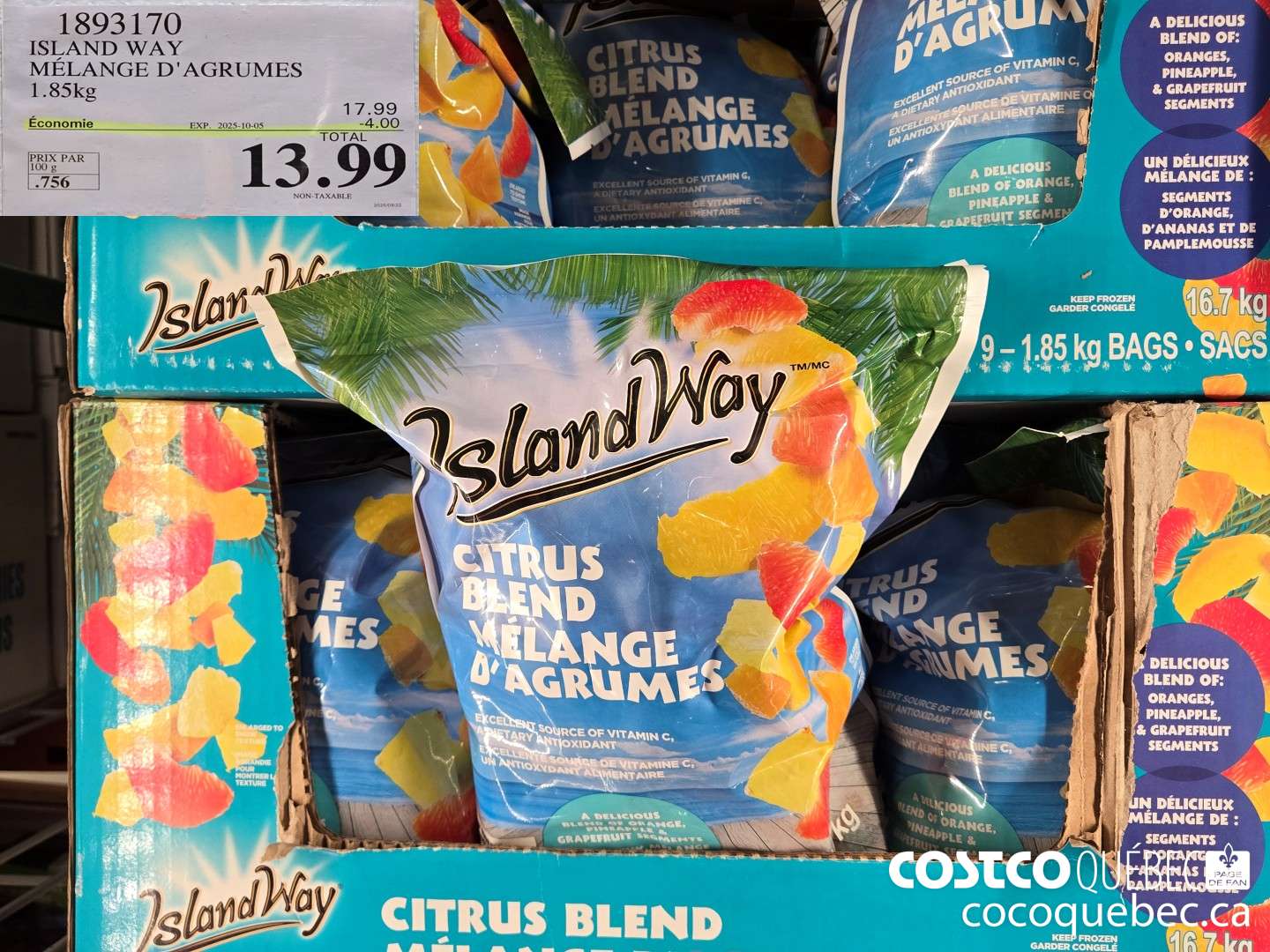 1893170 ISLAND WAY MELANGE D'AGRUMES  ($4.00 INSTANT SAVINGS EXPIRES ON 2025-10-05) $13.99