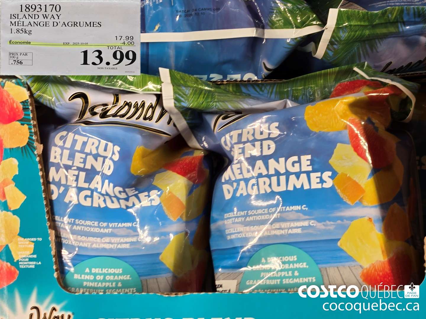 1893170 ISLAND WAY MELANGE D'AGRUMES  ($4.00 INSTANT SAVINGS EXPIRES ON 2025-10-05) $13.99