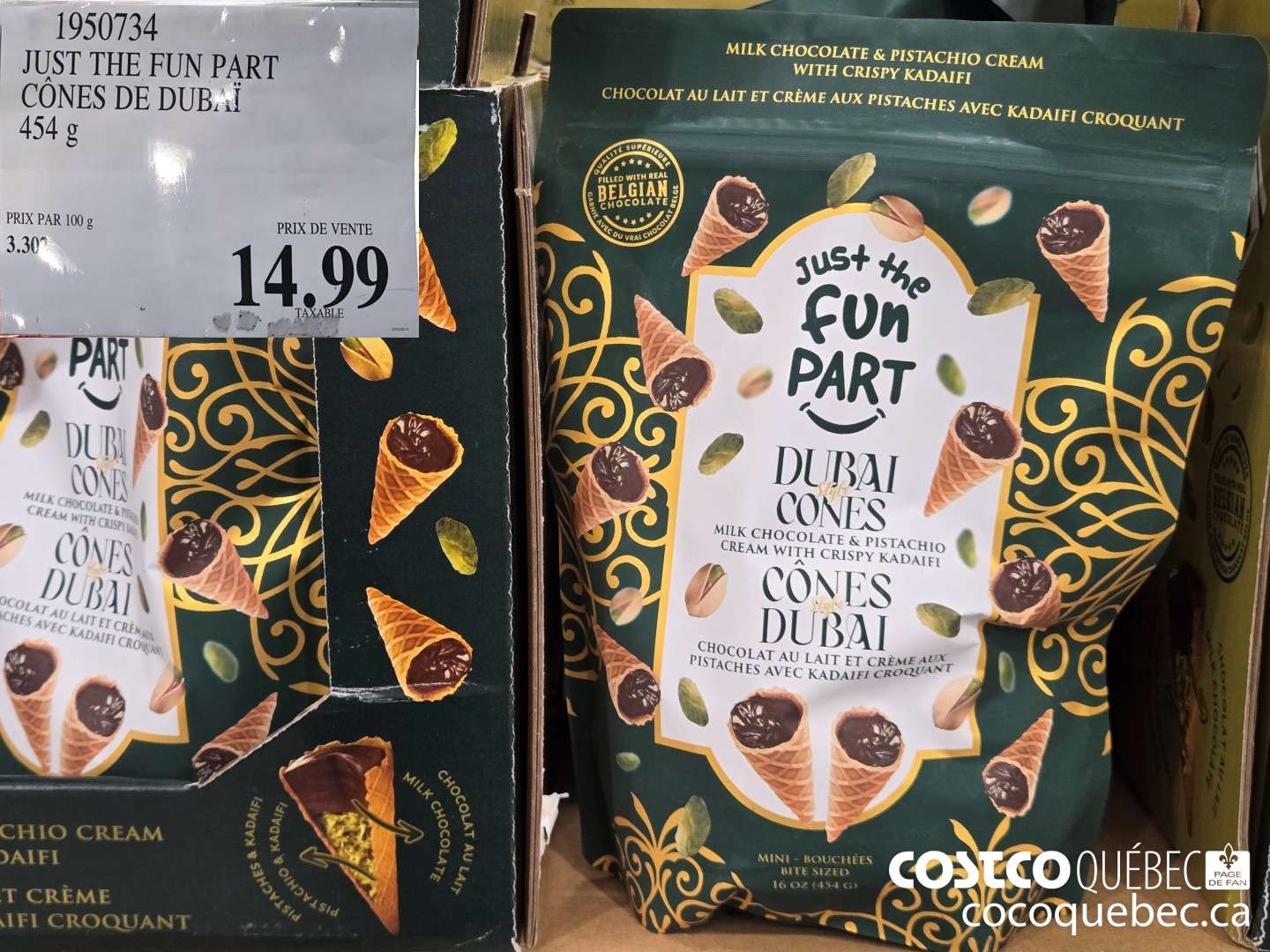 1950734 JUST THE FUN PART CONES DE DUBAI 454 G  $14.99
