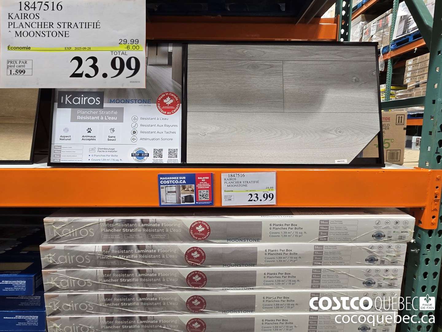 1847516 KAIROS PLANCHER STRATIFIE * MOONSTONE  ($6.00 INSTANT SAVINGS EXPIRES ON 2025-09-28) $23.99