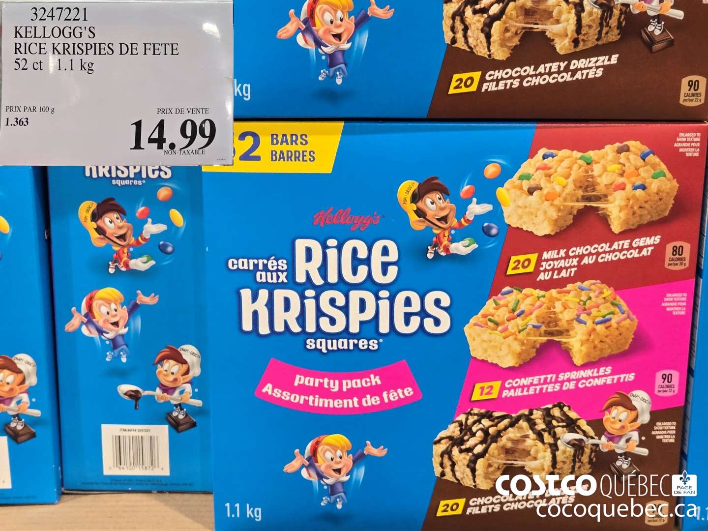 3247221 KELLOGG'S RICE KRISPIES DE FETE  $14.99