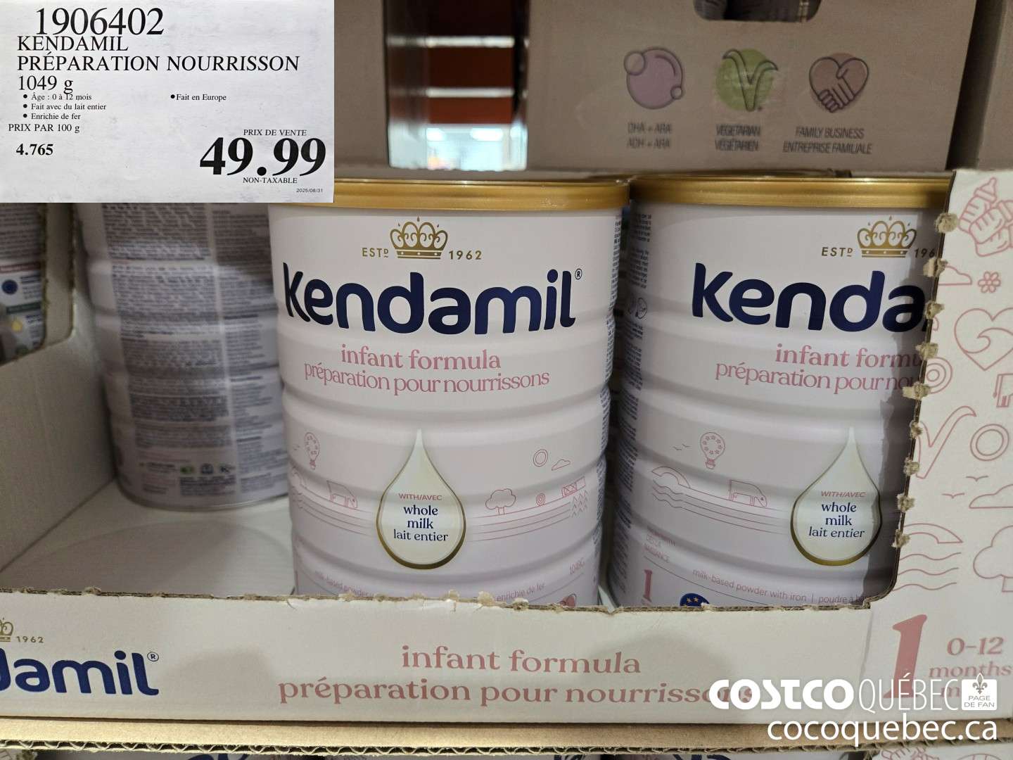 1906402 KENDAMIL PREPARATION NOURRISSON  $49.99