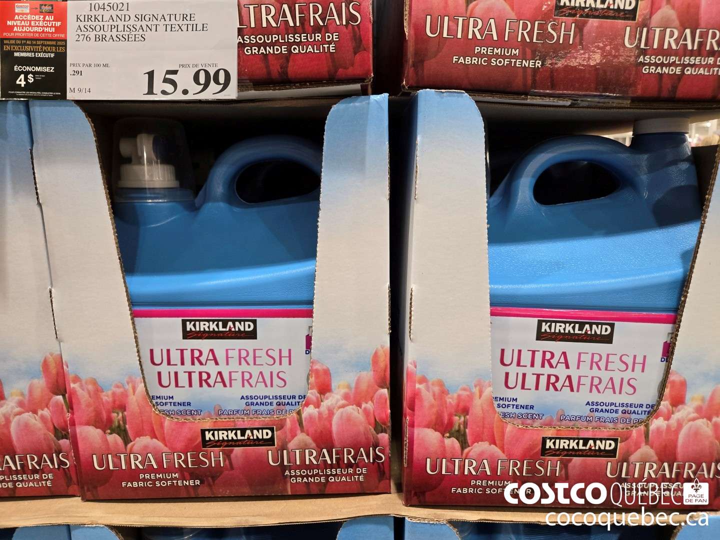 1045021 KIRKLAND SIGNATURE ULTRA FRESH  $15.99