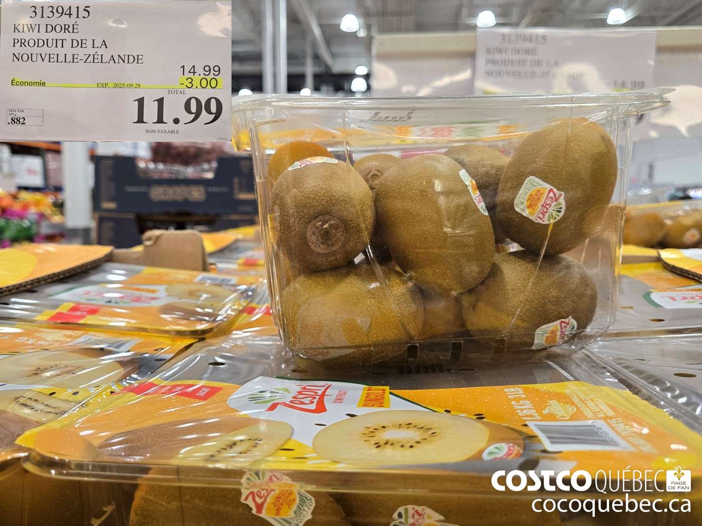 3139415 KIWI DORE PRODUIT DE LA NOUVELLE-ZELANDE  ($3.00 INSTANT SAVINGS EXPIRES ON 2025-09-28) $11.99