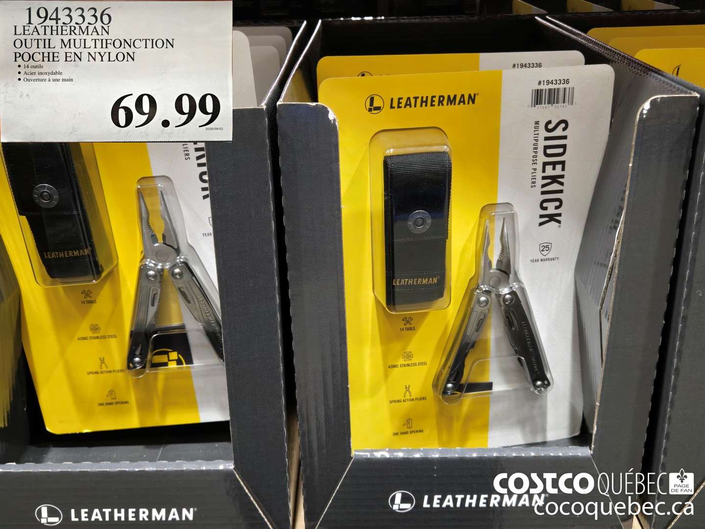 1943336 LEATHERMAN OUTIL MULTIFONCTION POCHE EN NYLON  $69.99