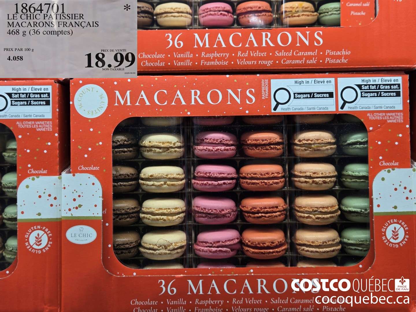 1864701 LE CHIC PATISSIER MACARONS FRANCAIS 36 comptes 468 g  $18.99