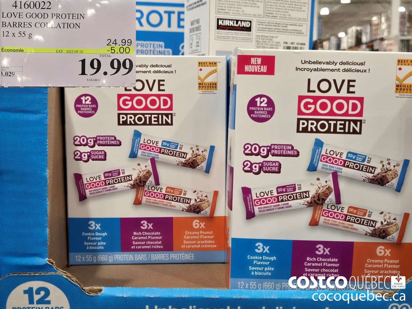 4160022 LOVE GOOD PROTEIN BARRES COLWATION  ($5.00 INSTANT SAVINGS EXPIRES ON 2025-09-10) $19.99