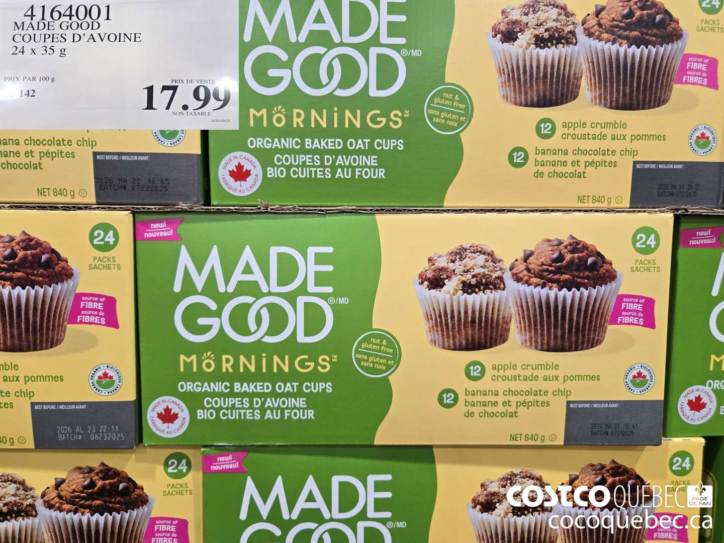 4164001 MADE GOOD COUPES D'AVOINE  $17.99