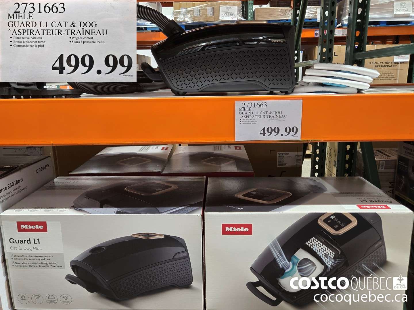 2731663 MIELE GUARD LI CAT & DOG ASPIRATEUR- TRAINEAU  $499.99