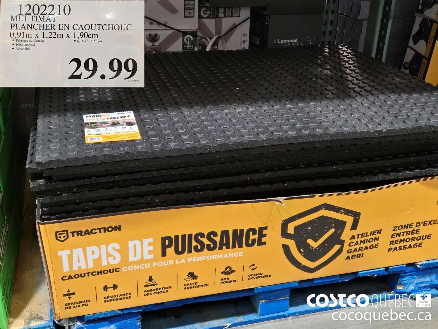 1202210 MULTIMAT PLANCHER EN CAOUTCHOUC  $29.99