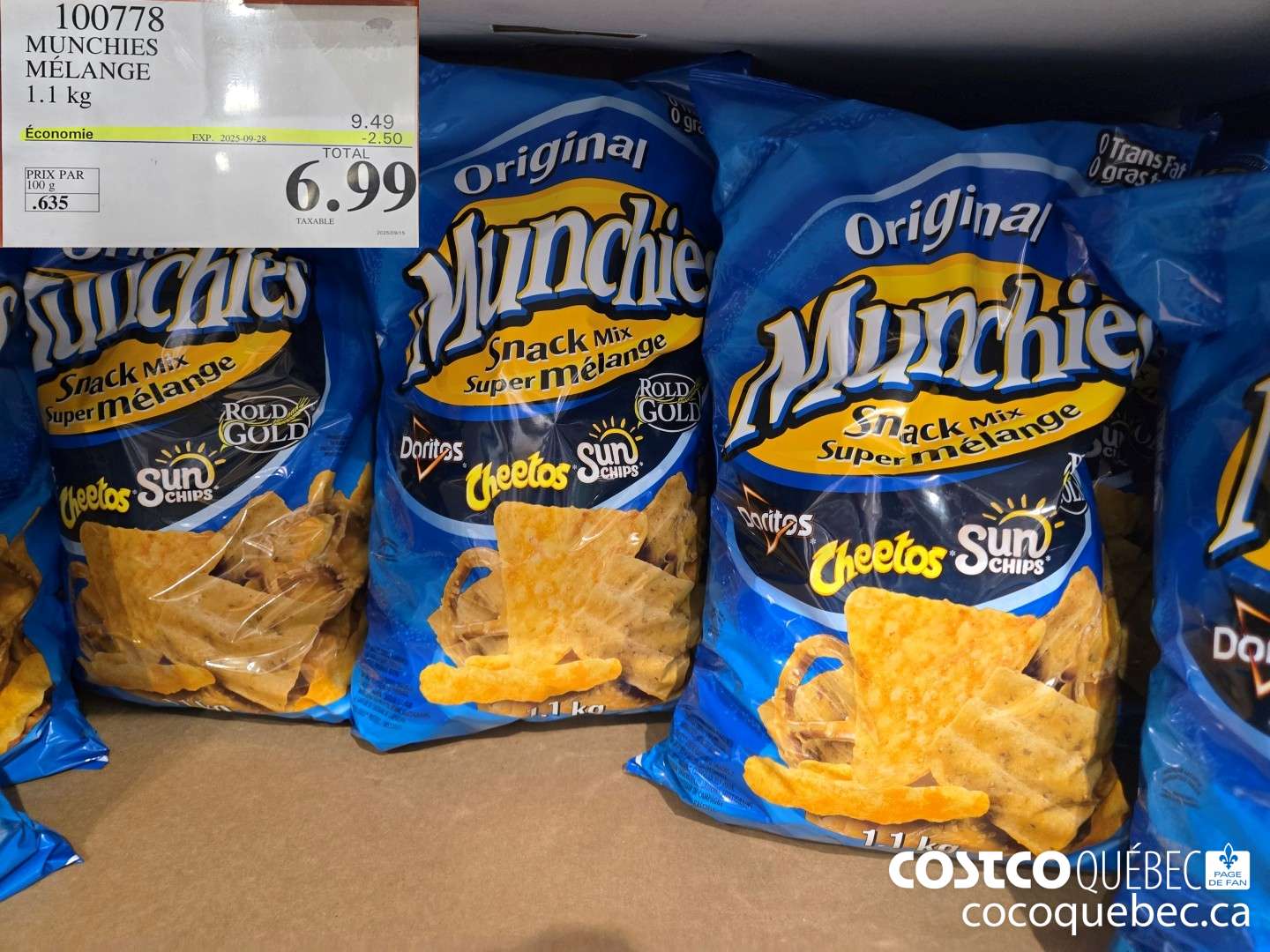 100778 MUNCHIES  ($2.50 INSTANT SAVINGS EXPIRES ON 2025-09-28) $6.99