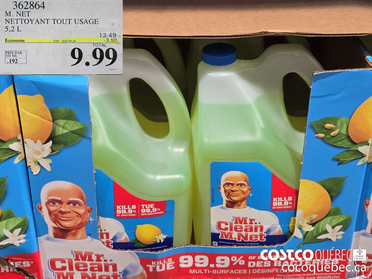 362864 M. NET TOUT USAGE ($3.50 INSTANT SAVINGS EXPIRES ON 2025-09-28) $9.99