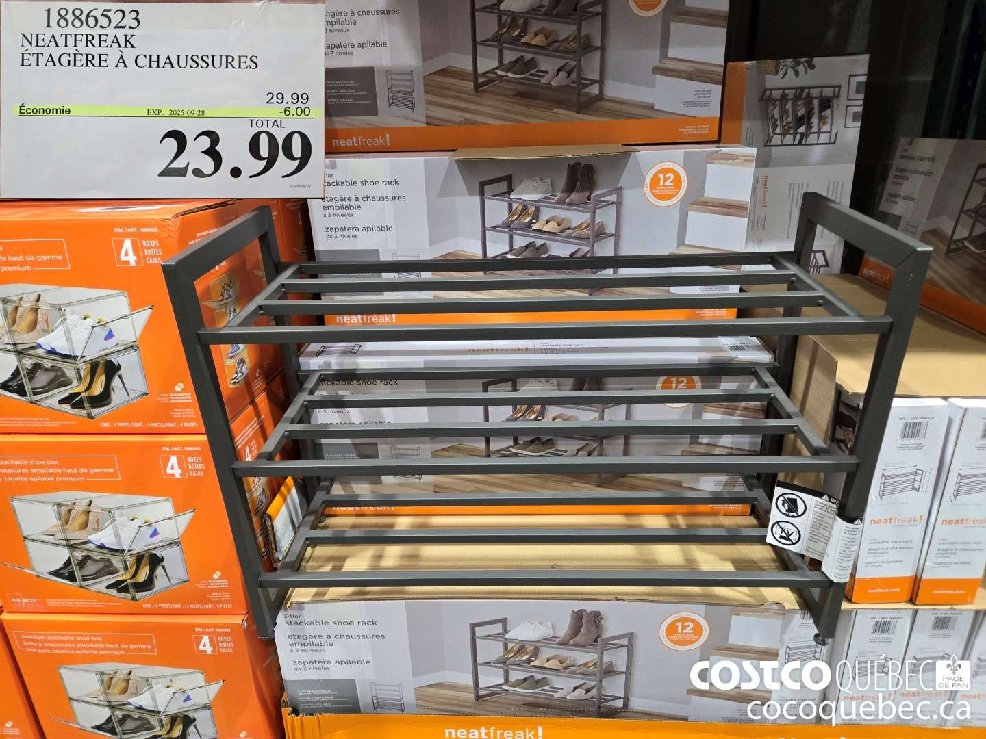 1886523 NEATFREAK ETAGERE A CHAUSSURES  ($6.00 INSTANT SAVINGS EXPIRES ON 2025-09-28) $23.99