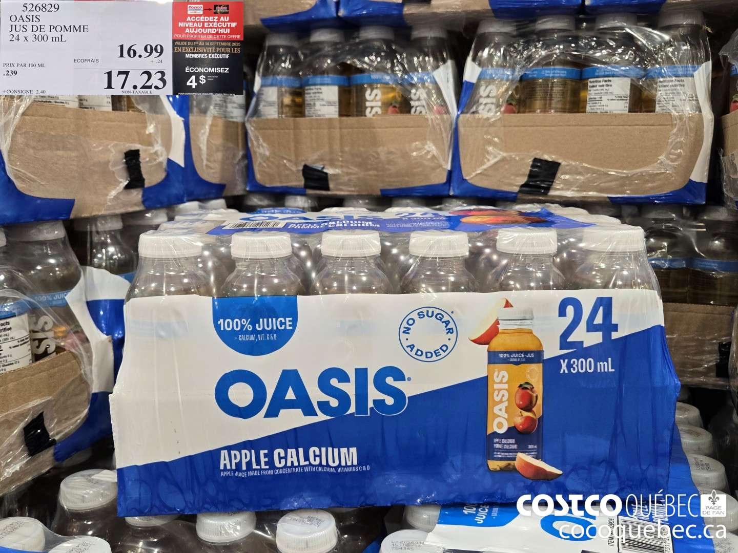 526829 OASIS JUS DE POMME ($4.00 INSTANT SAVINGS)