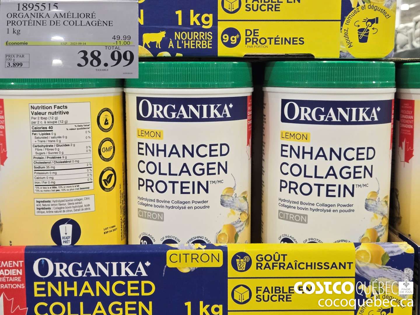 1895515 ORGANIKA AMELIORE PROTEINE DE COLLAGENE  ($11.00 INSTANT SAVINGS EXPIRES ON 2025-09-14) $38.99