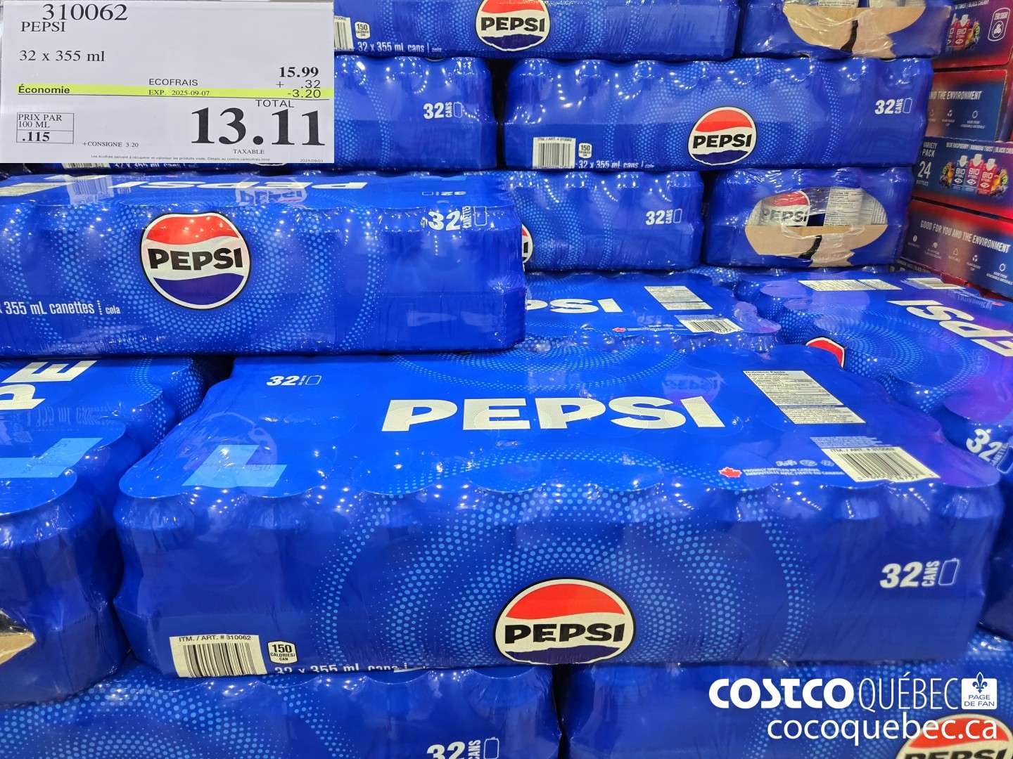 310062 PEPSI  ($3.20 INSTANT SAVINGS EXPIRES ON 2025-09-07) $13.11