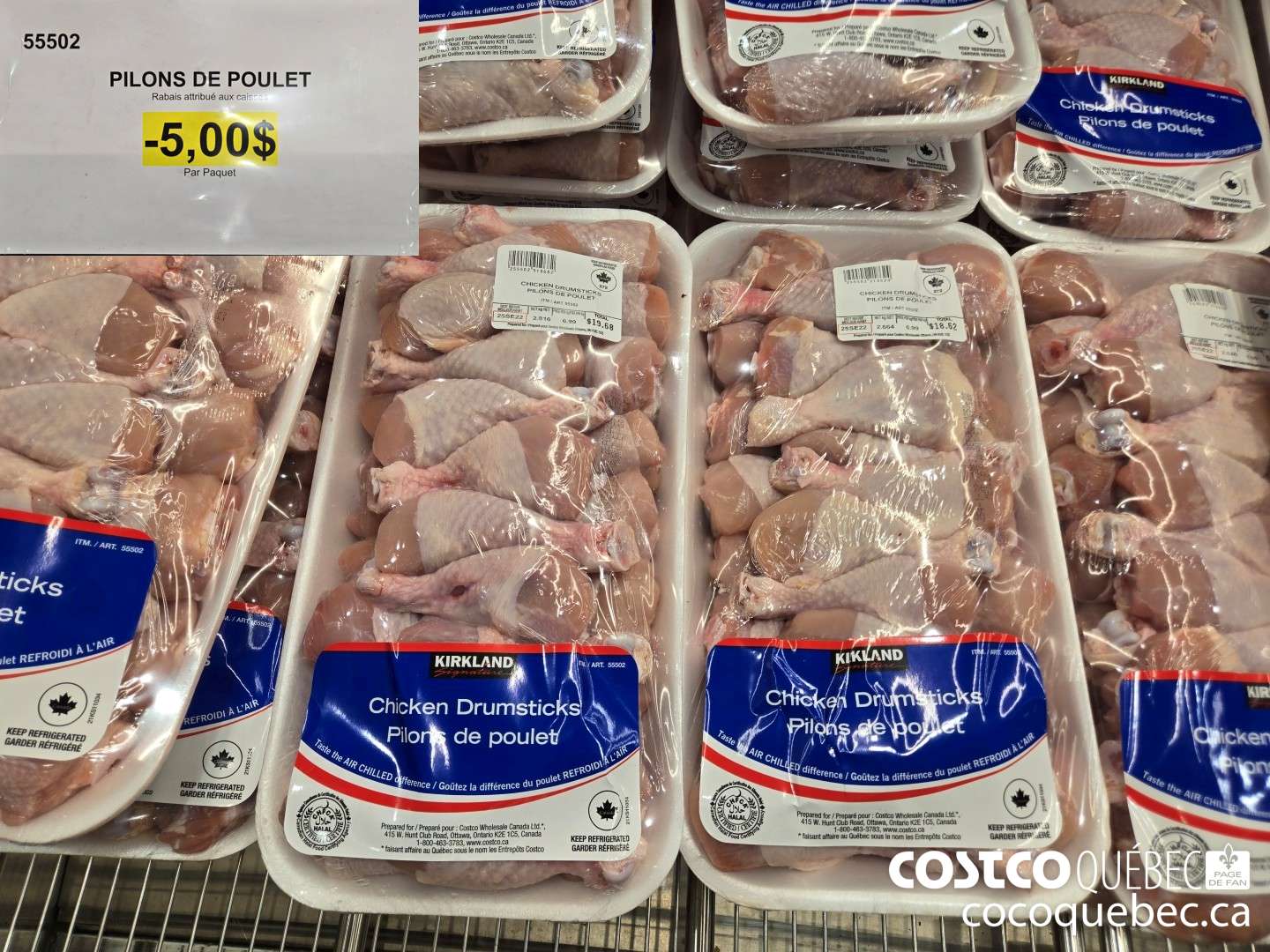 55502 PILONS DE POULET  ($5.00 INSTANT SAVINGS)