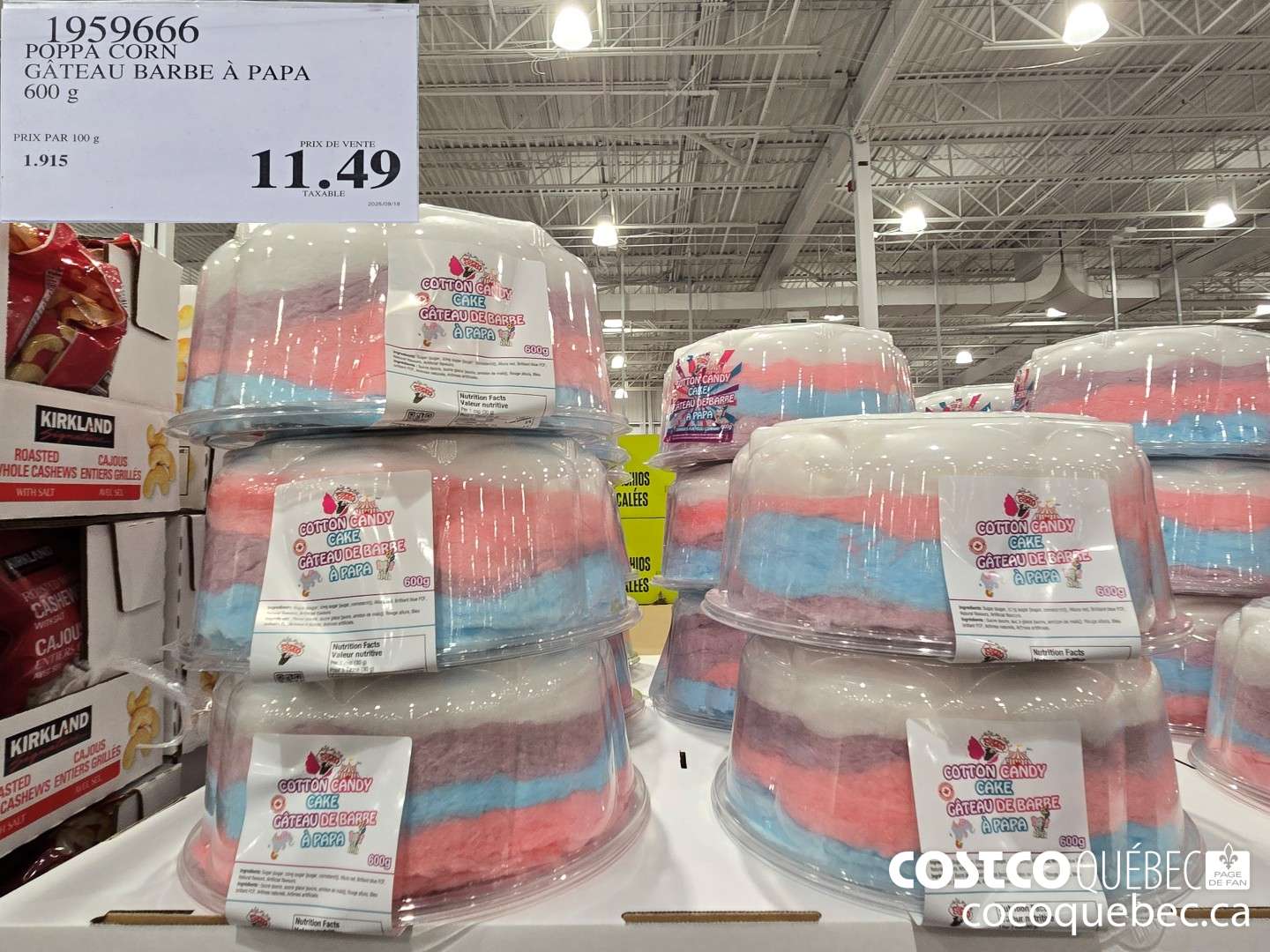 1959666 POPPA CORN GATEAU BARBE A PAPA 600 g  $11.49