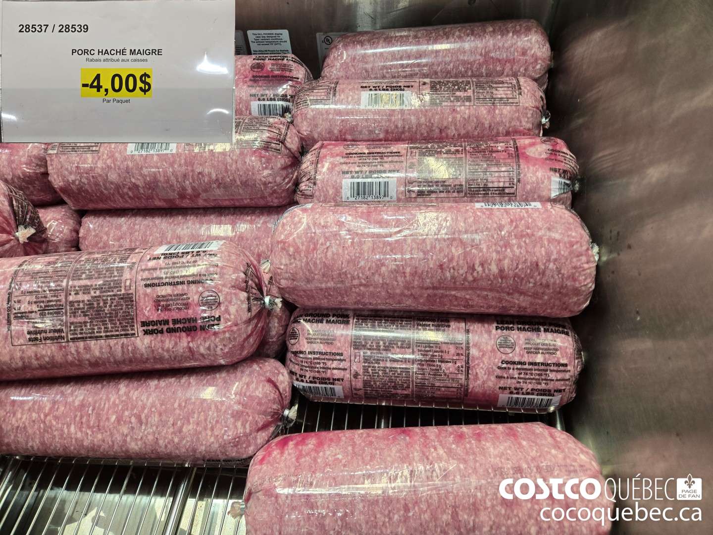 28537 PORC HACHE MAIGRE  ($4.00 INSTANT SAVINGS)