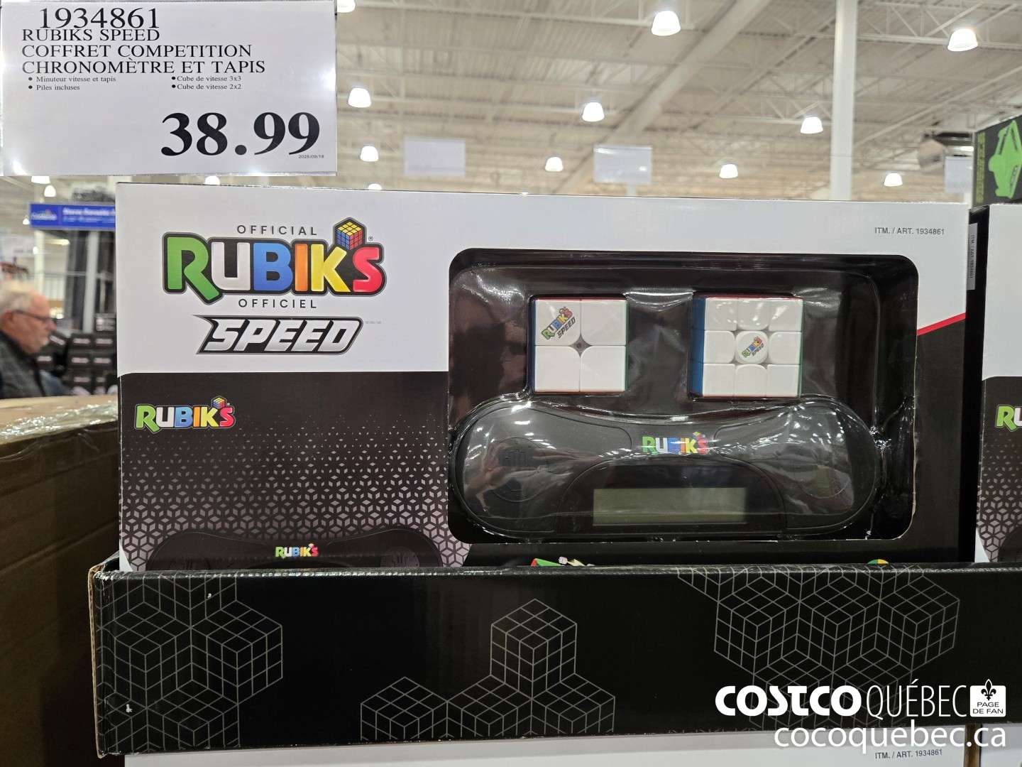 1934861 RUBIKS SPEED COFFRET COMPETITION CHRONOMETRE ET TAPIS  $38.99