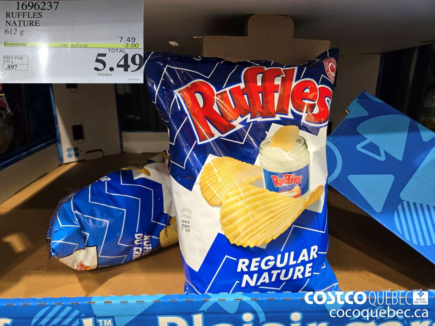 1696237 RUFFLES NATURE ($2.00 INSTANT SAVINGS EXPIRES ON 2025-10-26) $5.49