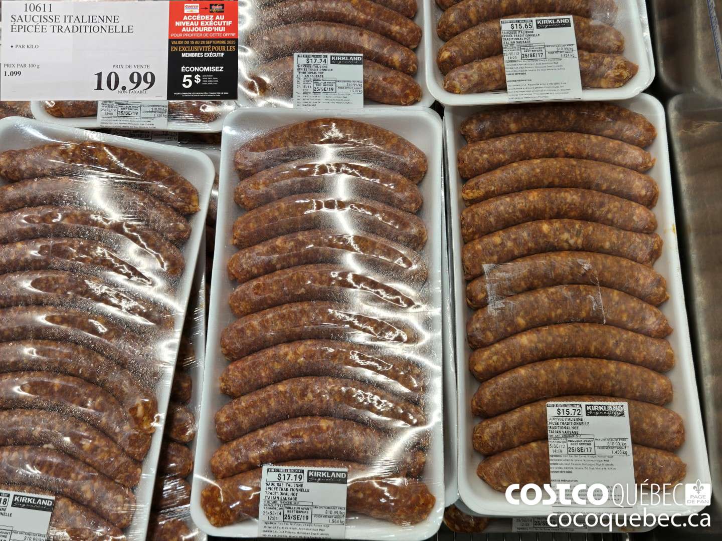 10611 SAUCISSE ITALIENNE ($5.00 INSTANT SAVINGS)