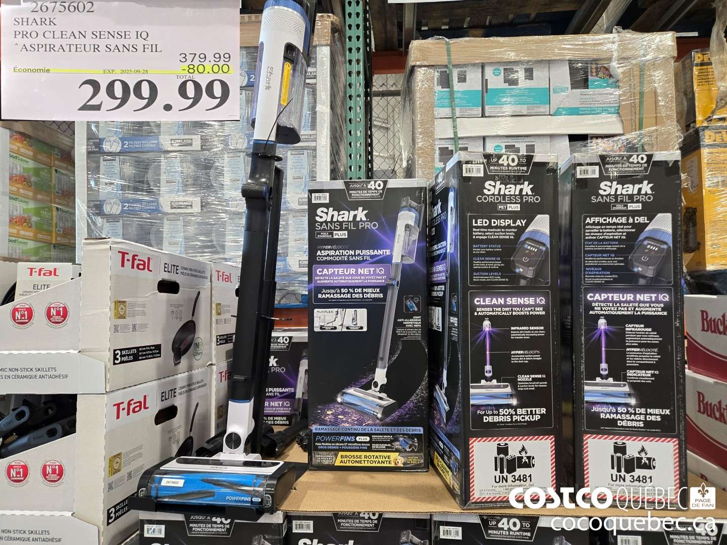 2675602 SHARK PRO CLEAN SENSE IQ ASPIRATEUR SANS FIL  ($80.00 INSTANT SAVINGS EXPIRES ON 2025-09-28) $299.99
