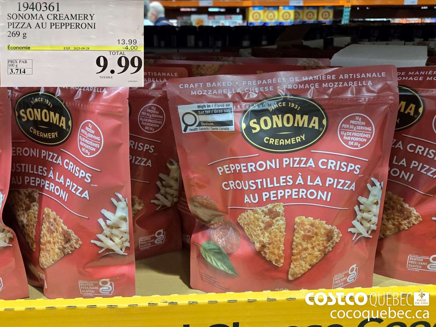 1940361 SONOMA CREAMERY PIZZA AU PEPPERONI 269 g  ($4.00 INSTANT SAVINGS EXPIRES ON 2025-09-28) $9.99