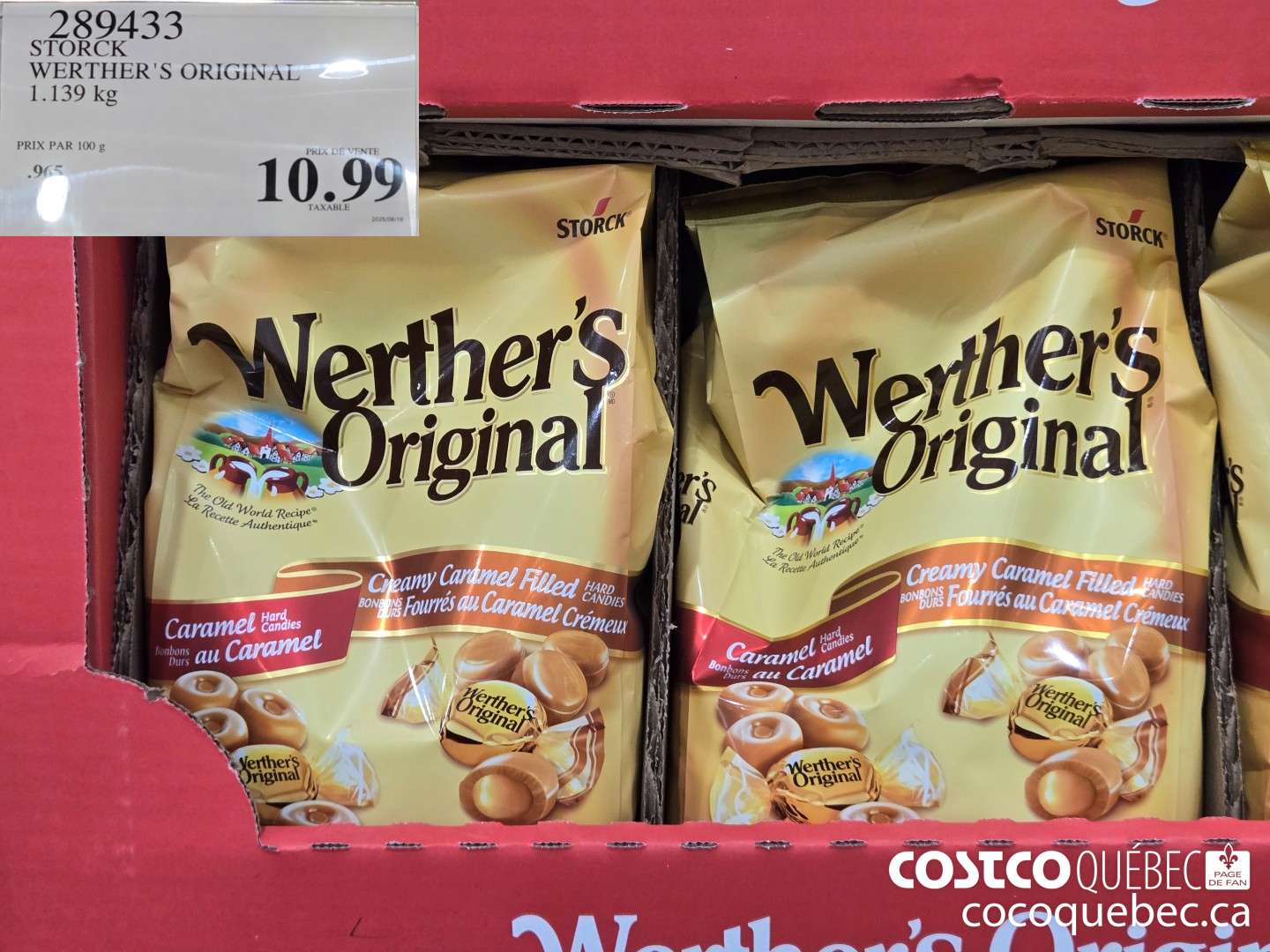289433 STORCK WERTHER'S ORIGINAL  $10.99