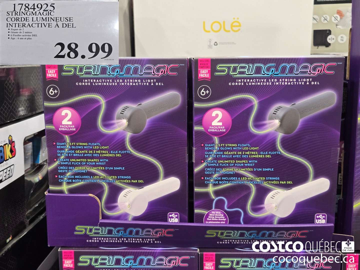 17384925 STRINGMAGIC CORDE LUMINEUSE INTERACTIVE A DEL  $28.99