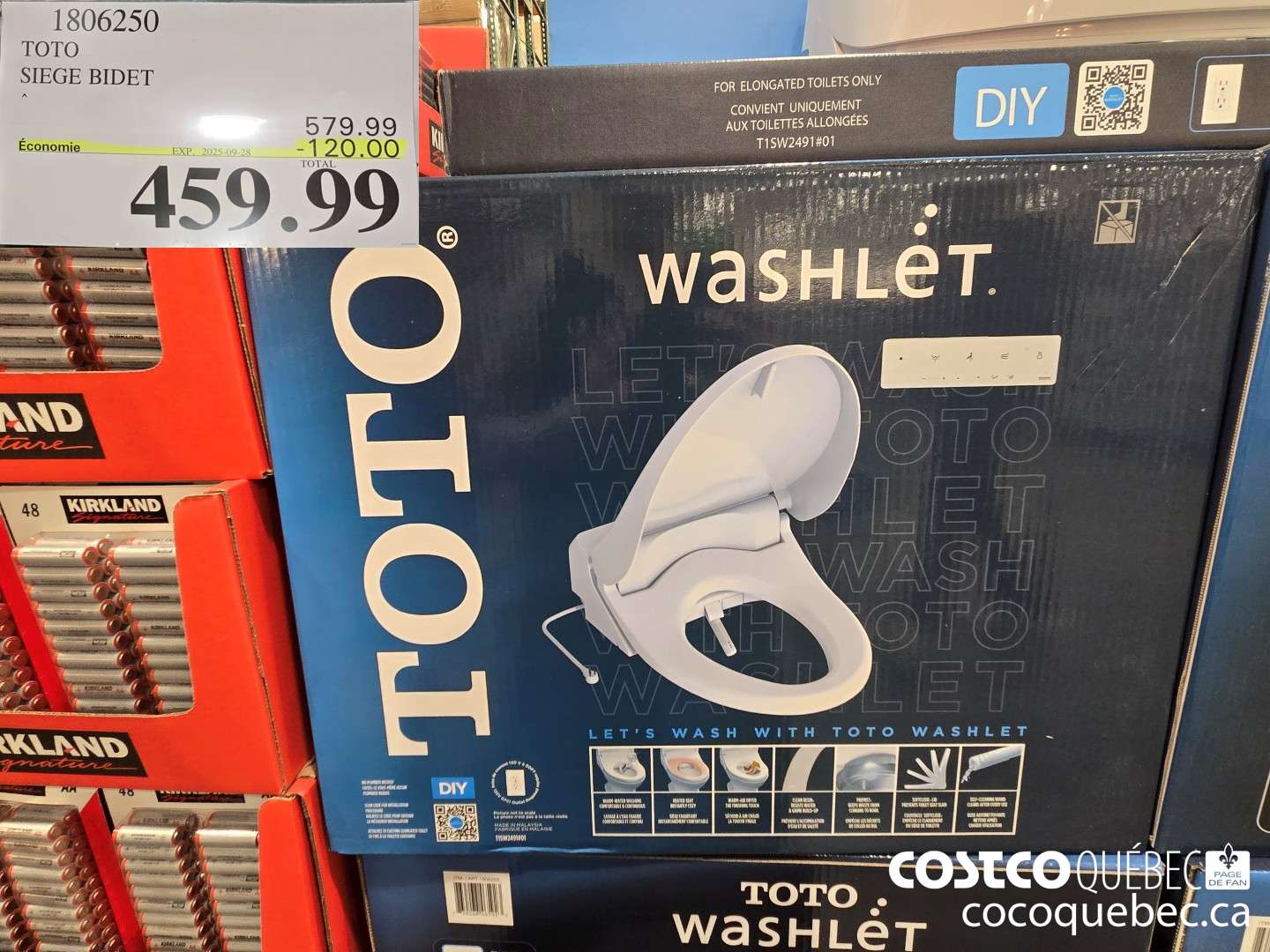 1806250 TOTO SIEGE BIDET  ($120.00 INSTANT SAVINGS EXPIRES ON 2025-09-28) $459.99