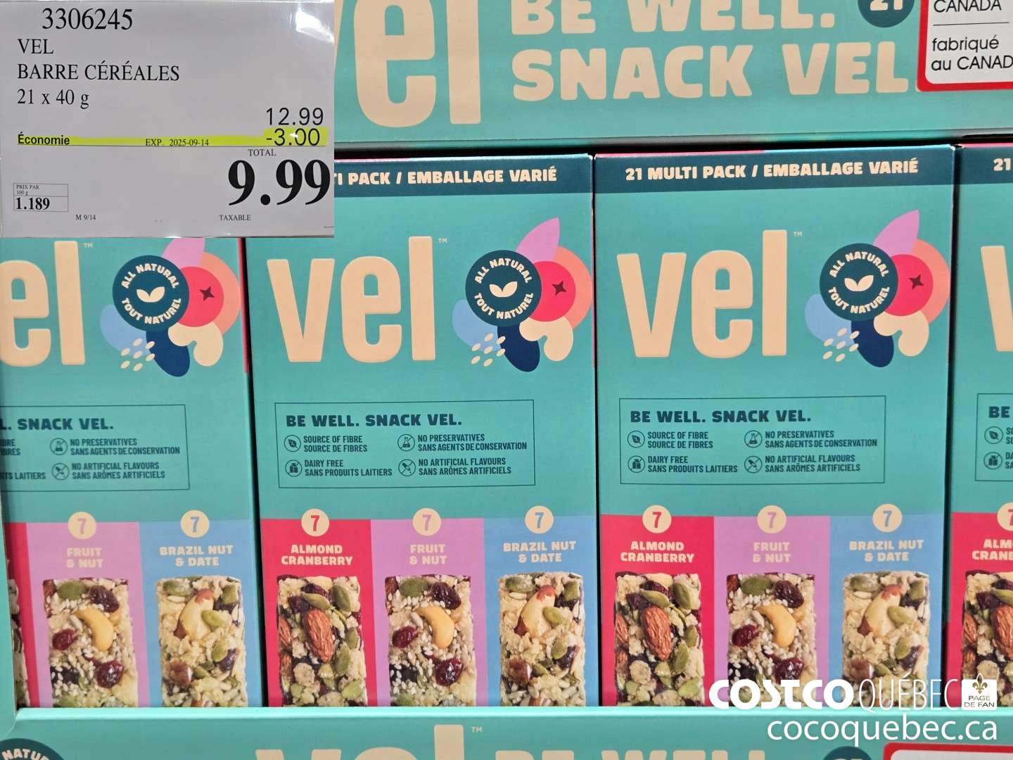 3306245 VEL PACK VARIETE 21x 40G  ($3.00 INSTANT SAVINGS EXPIRES ON 2025-09-14) $9.99