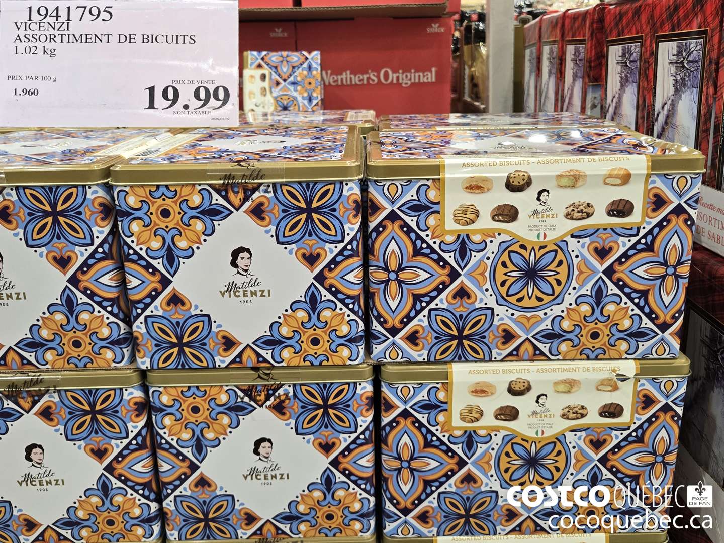 1941795 VICENZI ASSORTIMENT DE BICUITS 1.02 kg  $19.99