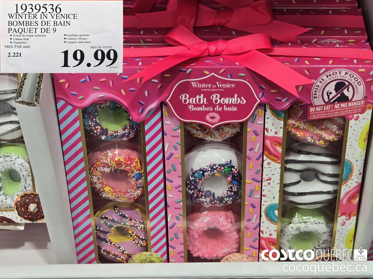 1939536 WINTER IN VENICE BOMBES DE BAIN PAQUET DE 9  $19.99