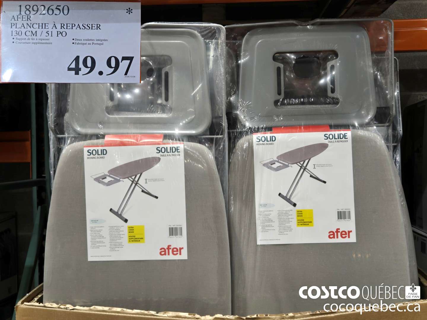 1892650 AFER PLANCHE A REPASSER  $49.97