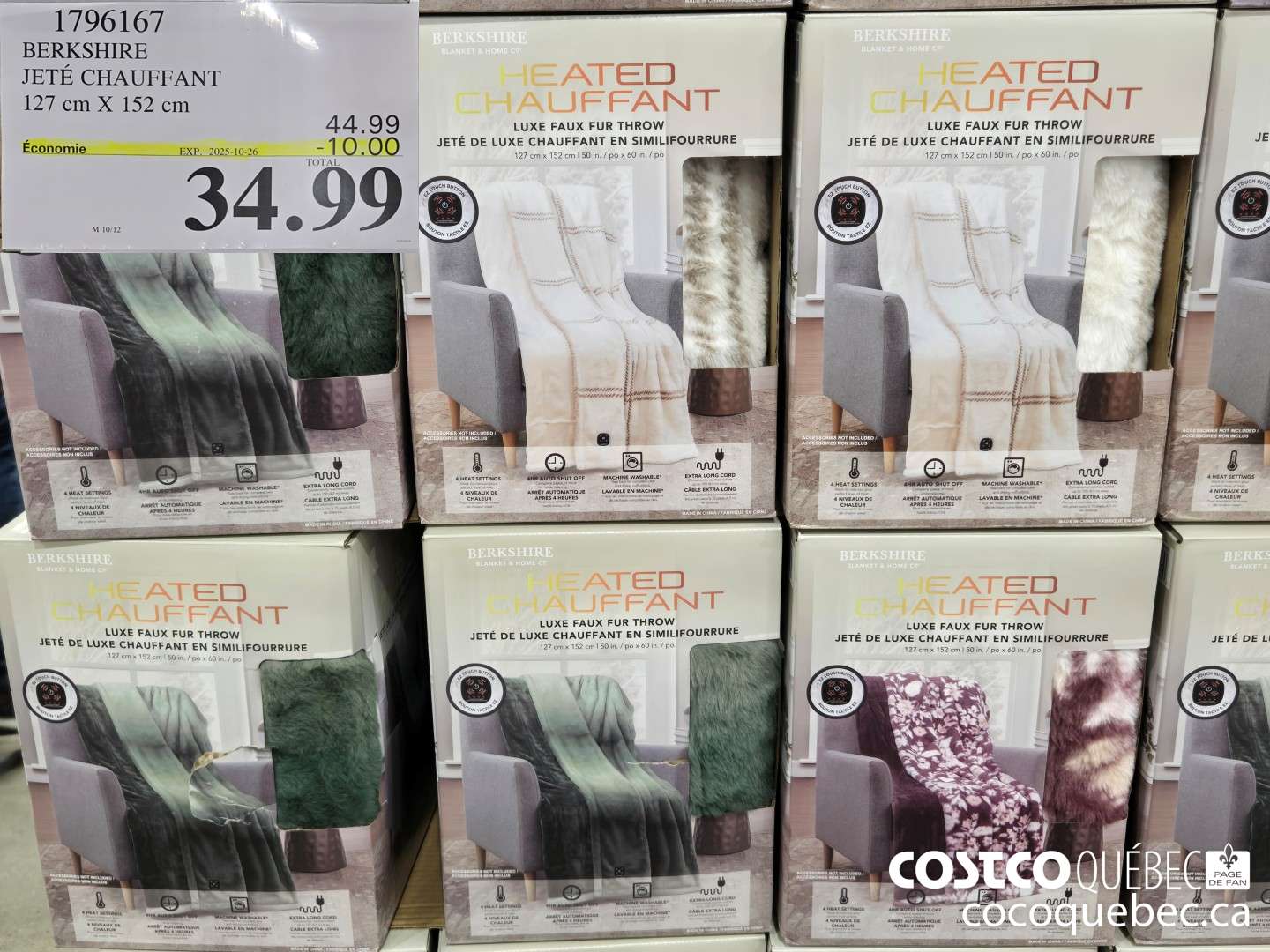 1796167 BERKSHIRE JETE CHAUFFANT 100 % Polyester  ($10.00 INSTANT SAVINGS EXPIRES ON 2025-10-26) $34.99