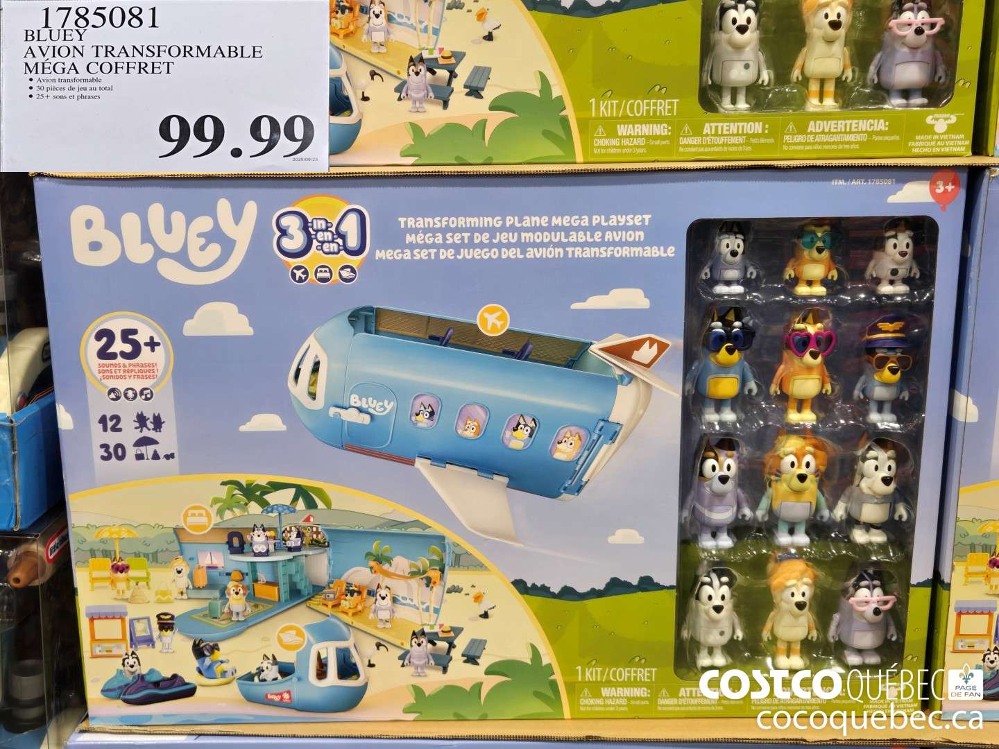 1785081 BLUEY AVION TRANSFORMABLE MEGA COFFRET  $99.99